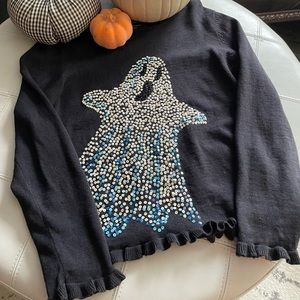 Michael Simon ghost Halloween sweater